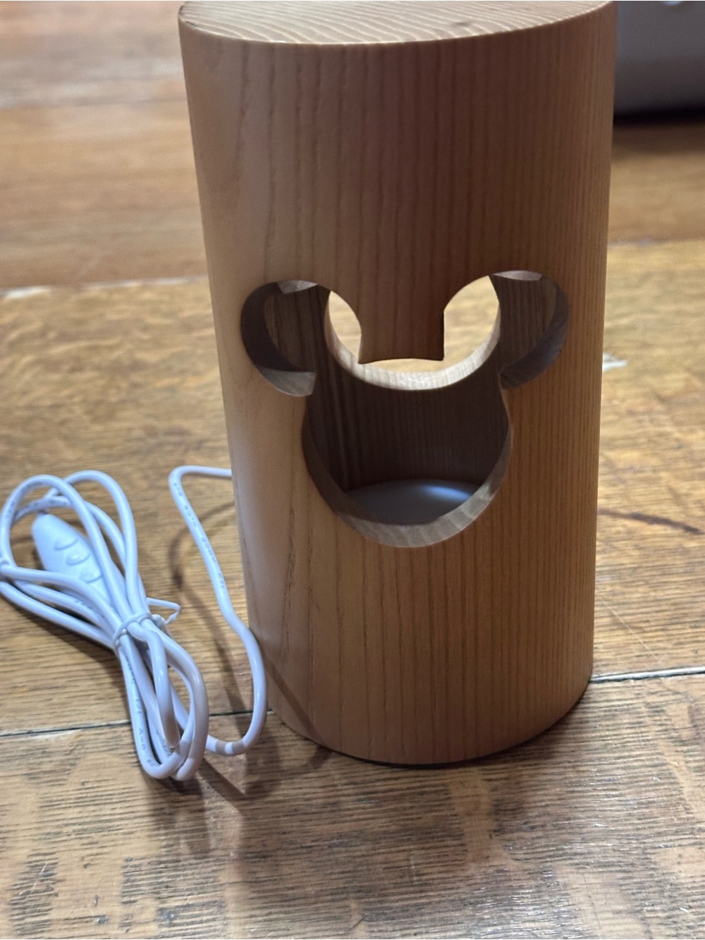Disney Natural Wood Mickey Cutout Lamp - Light Wood